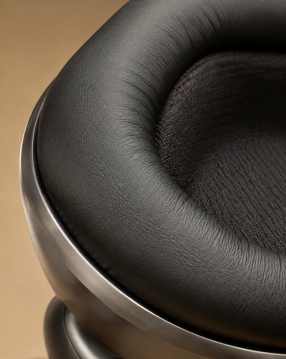 Close-up of memory foam ear cushion